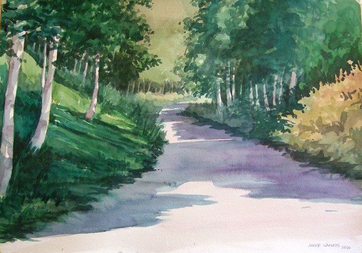 Aquarel·la sobre paper (36x51). Propietat Centre Residencial Montseny.